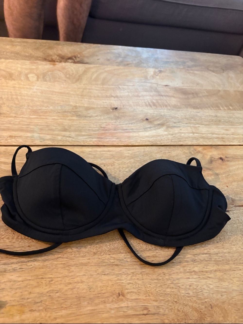 bcg Black Strapless Convertible Bra with Removable Straps